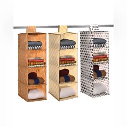 Aura Brown Set of 3 Regular Wardrobe Multi-Utility Organisers-23