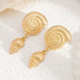 StyleCast x Revolte Gold-Plated Contemporary Drop Earrings-49