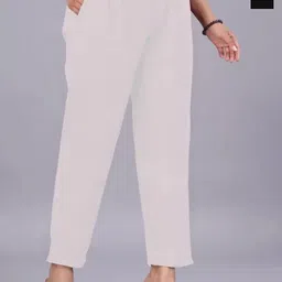DIGITAL SHOPEE Women Pack of 2 Regular Fit Mid-Rise Pleated Cotton Trouser-image-57