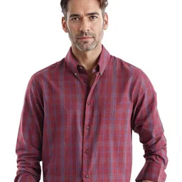 RARE RABBIT Men Comfort Opaque Checked Casual Shirt-image-93