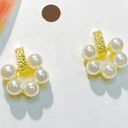Estailo fashion Artificial Stones Studded & Beaded Spherical Shaped Studs-image-77