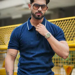 Maniac Men Polo Collar T-shirt-image-37