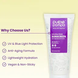 PURPLE POMPA Set Of 2 3D Hydra Serum- 30 ml & Ultra Blue Shield Sunscreen- 50 g image 3