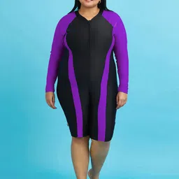 LYCOT Colourblocked Round Neck Legsuit-image-98