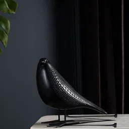 THE ARTMENT Black Cosmic Dots Avian Bird Resin Sculpture Showpiece-image-92