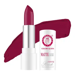 Colors Queen Rich Matte Non-Transfer Long-Lasting Lipstick 3 g- Hot Red-56