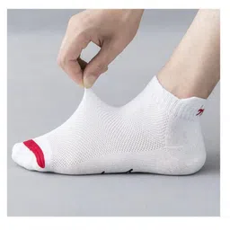 iSWEVEN Unisex Set Of 5 Patterned Bamboo Cotton Ankle Length Socks image 3