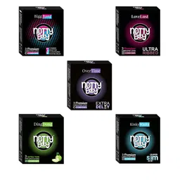 noTTy Boy Set of 5 Premium Lubricated Latex Condoms - 3 pcs each-4