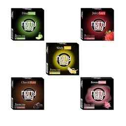 noTTy Boy Set of 5 Premium Lubricated Latex Condoms - 3 pcs each-20