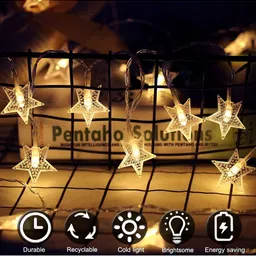 ENORMITY Yellow Star Shape String Lights image 3
