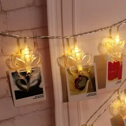 ENORMITY Yellow Photo Clip Shape String Lights image 3