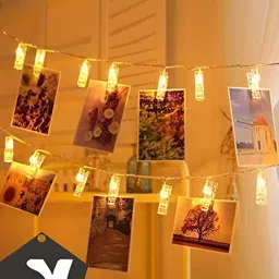 SPARK WORLD Transparent Photo Clip String Lights image 3