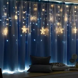 ENORMITY Yellow & White Star Shape String Lights image 3