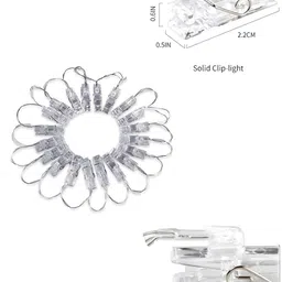SPARK WORLD Yellow Photo Clip Shape String Lights image 2