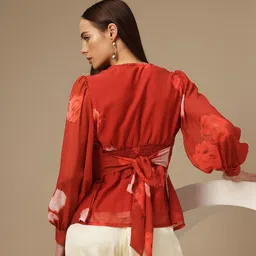 Chemistry Abstract Print Wrap Style Top-picture-0