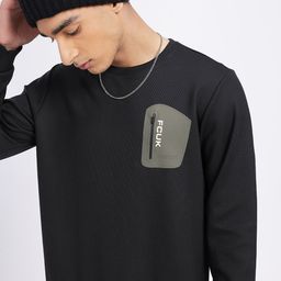 FCUKSelf Design Pocket Detailed Sweatshirt-image-44