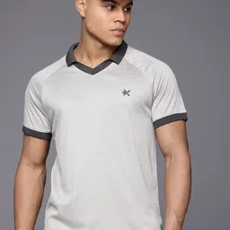 HRX by Hrithik Roshan Men Colourblocked Polo Collar Sports T-shirt-image-88