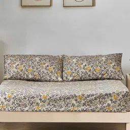 Chumbak Unisex Grey Bedsheets-image-59