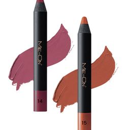 ME-ON Photoface Set Of 2 Non Transfer Lip Crayon Lipstick 3.6g Each - Shades 14 & 15-7