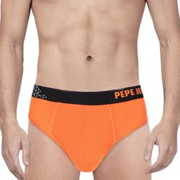 Pepe Jeans Men Orange Solid Briefs 8904311302674-image-46