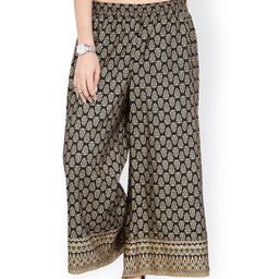 Varanga Black Gold Printed Palazzo-image-59
