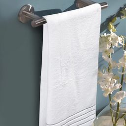 MARK HOME White Solid Cotton 500 GSM Bath Towel-image-13