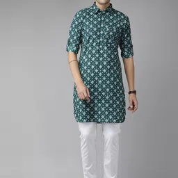 See Designs Printed Regular Pure Cotton Kurta With Pyjamas-image-43