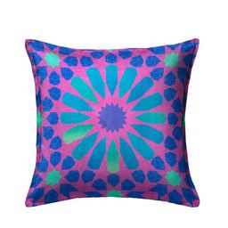 HOUZZCODE Set of 2 Floral Square Cushion Covers image 2