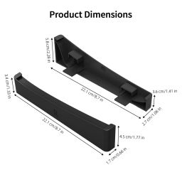 JYS Horizontal PS5 Pro, Slim Stand PlayStation 5 Pro, Slim Models Horizontal Stand Compatible With Disc & Digital Editions Securing Nuts, and Anti-Slip Base - Black JYS Horizontal PS5 Pro, Slim Stand PlayStation 5 Pro, Slim Models Horizontal Stand Compatible With Disc & Digital Editions Securing Nuts, and Anti-Slip Base - Black image 2