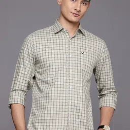 Allen Solly Classic Fit Checked Pure Cotton Casual Shirt-picture-14