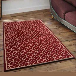 Presto Red Wool Hand Tufted Carpet-58