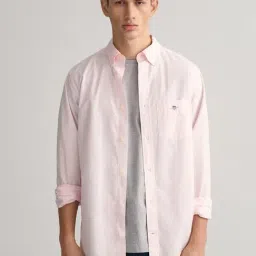 GANT Solid Button Down Regular Fit Shirt-picture-9