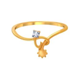 P.C. Chandra Jewellers 14k Gold Unique Shaped Casual Ring for Women-image-40