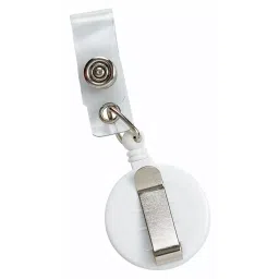 BRADY Retractable Badge Holder White Clip With Heavy Duty Nylon Cable, 15Y470-image-51