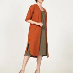Saltpetre Timeless Oragne Jacket in Organic Cotton-image-6