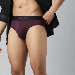 Levi'S Maroon Cotton Skinny Fit Briefs-picture-3