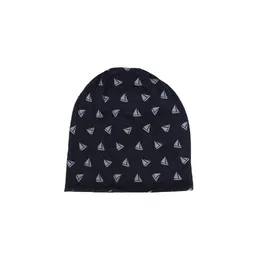 iSWEVEN Unisex Blue & Grey Printed Beanie-image-51