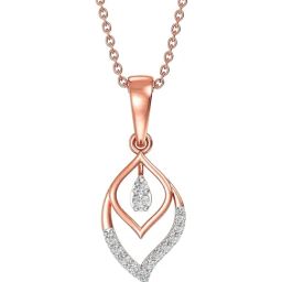 Joyalukkas 18k (750) Purity Rose Gold Flourishing Leaf Diamond Pendent-image-39