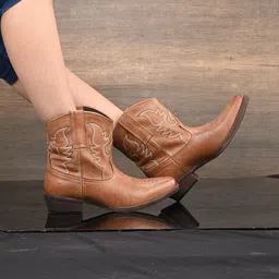 CARLO ROMANO Women Tan Flat Boots-58