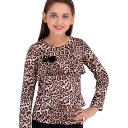 Cutecumber Kids Black & Brown Printed Top-image-50