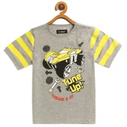 LADORE Kids Grey Printed T-Shirt-picture-31