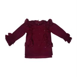 Gini & Jony Kids Maroon Embellished Top-image-14