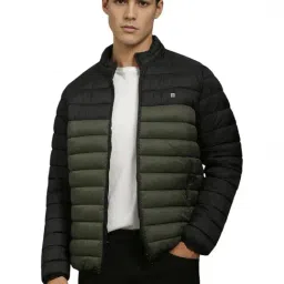 Louis Philippe Green Cotton Regular Fit Quilted Reversible Jacket-picture-14