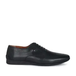 Louis Philippe Men's Black Oxford Shoes-image-56