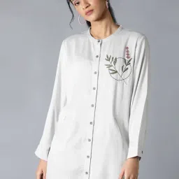 W Grey Chequered Tunic-image-56