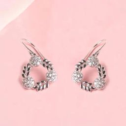 Clara 92.5 Sterling Silver Amla Earrings for Women-image-52