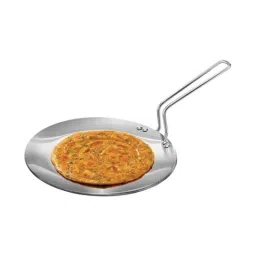 Hawkins Tri-Ply Silver Stainless Steel 26 cm Gas Compatible Tawa - Set of 1-image-15