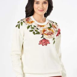 Honey by Pantaloons White Cotton Printed Sweatshirt-picture-17
