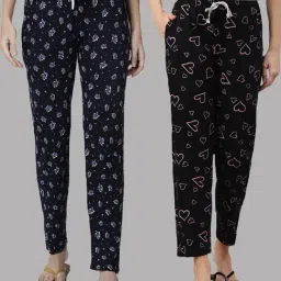 Kryptic Black & Navy Printed Pyjamas - Pack of 2-picture-12