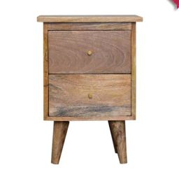 Artisan Furniture Solid Brown Mango Wood Side Table-image-21